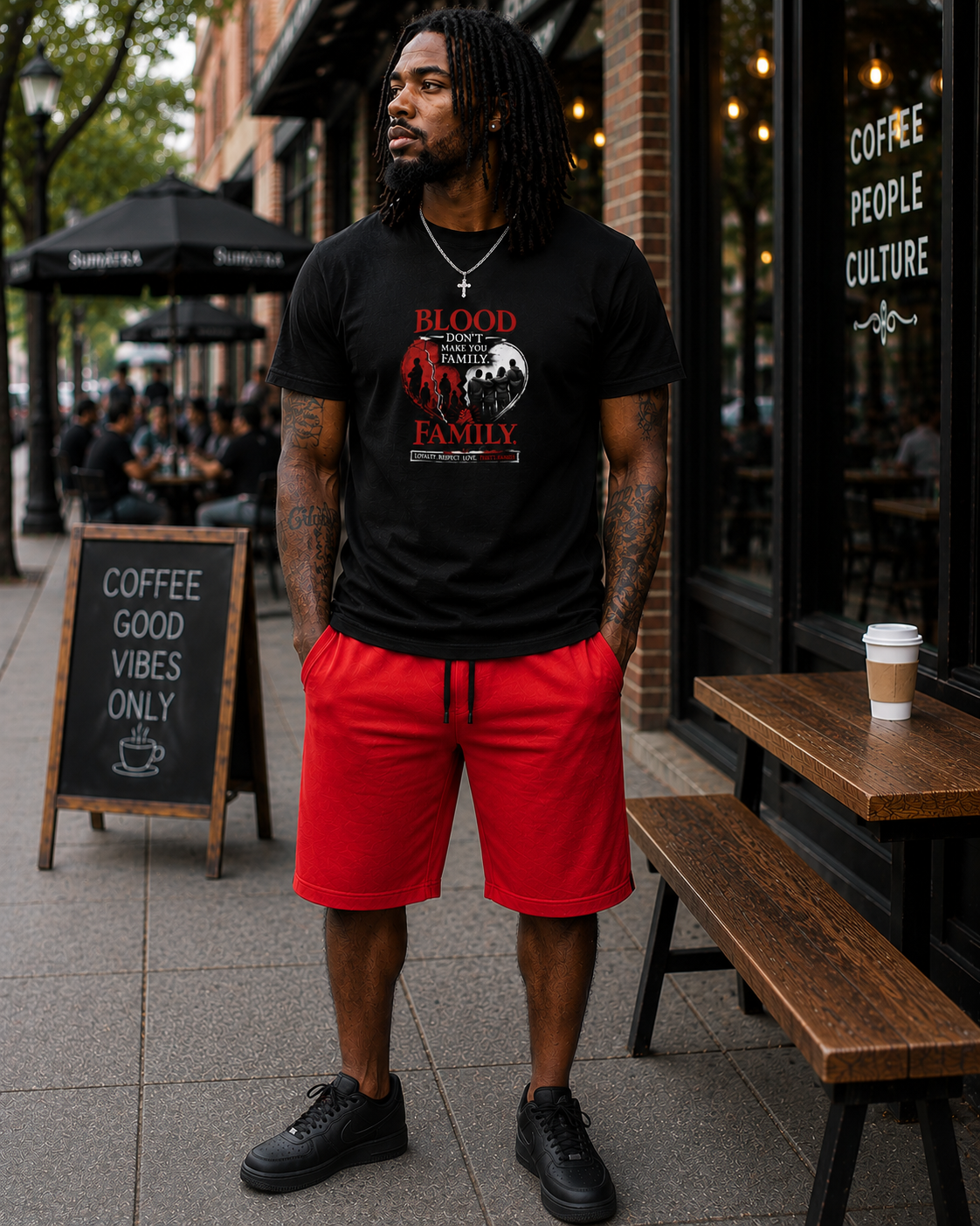 Blood Don't Make You Family T-Shirt – Loyalty Over Bloodline Graphic Tee
