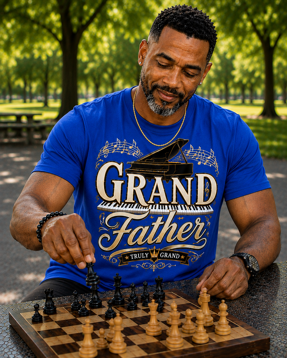 The Grand Father – Truly Grand Piano Legacy Graphic T-Shirt