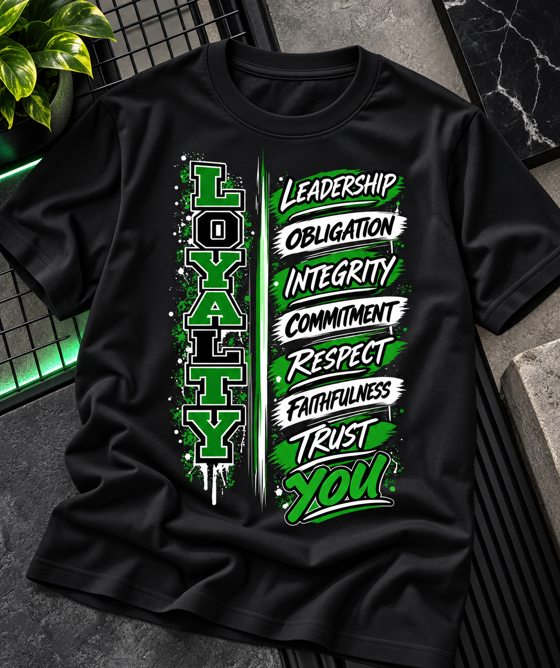 Loyalty Graphic T-Shirt – Honor, Trust & Respect Streetwear Tee
