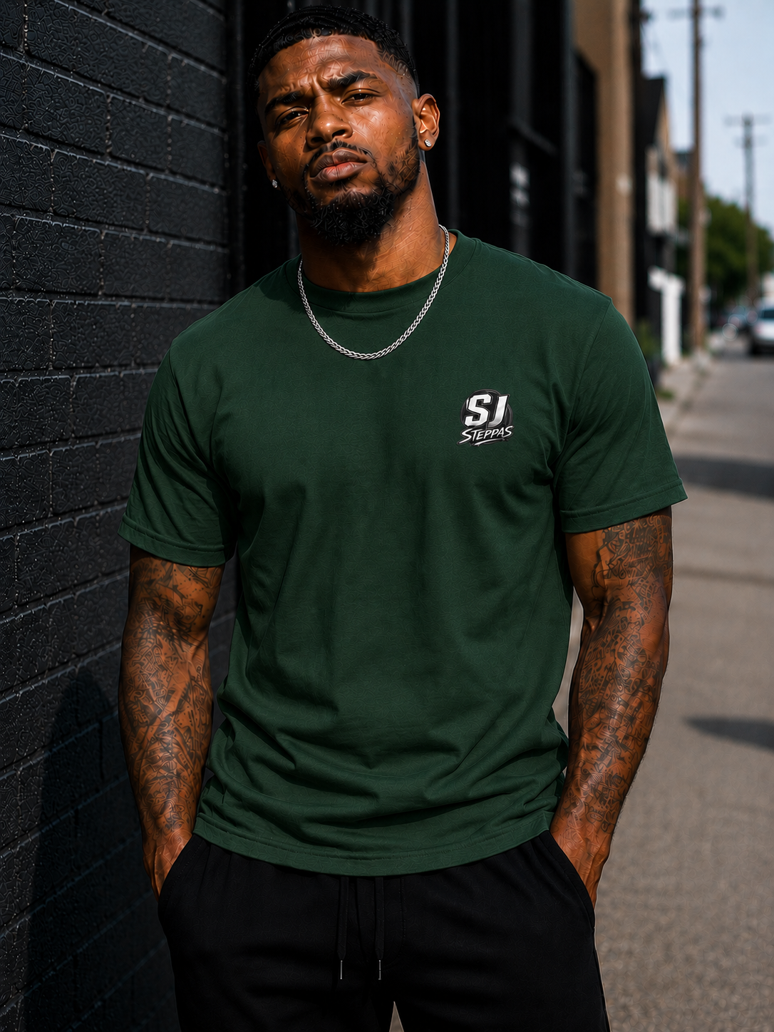 SJ Steppas Left-Chest Logo T-Shirt – Premium Urban Streetwear