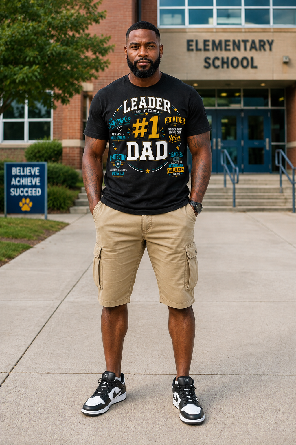 #1 Dad Leader Graphic T-Shirt – Father's Day Gift for Proud Dads