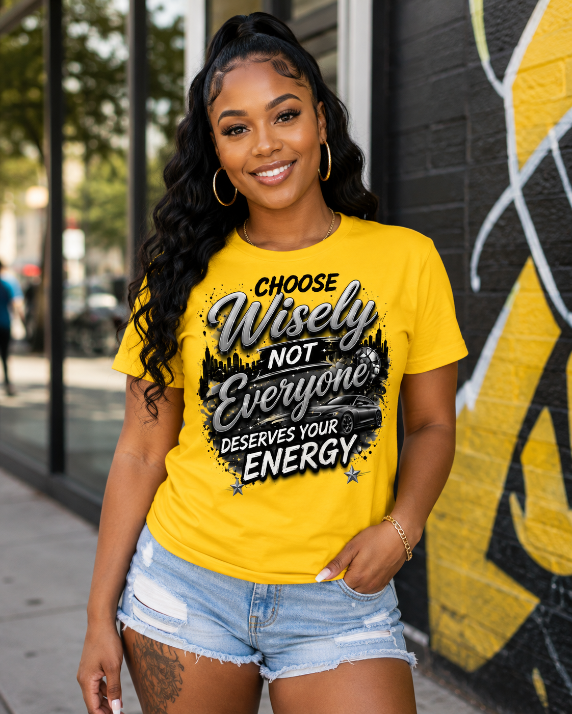 Choose Wisely Graphic T-Shirt – Not Everyone Deserves Your Energy Motivational Tee