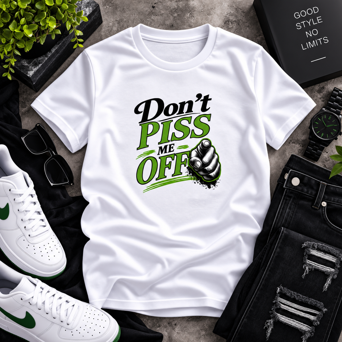 Don’t PISS Me Off Graphic T-Shirt – Funny Bold Streetwear Statement Tee