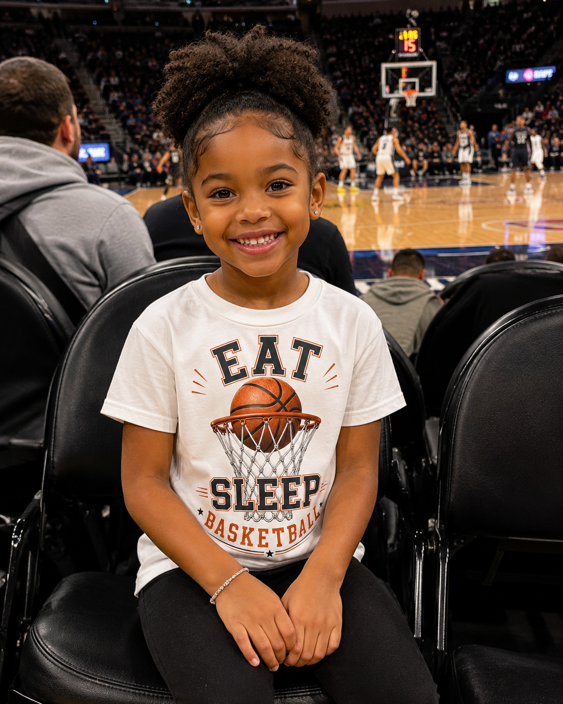 Eat Sleep Basketball Kids Graphic T-Shirt – Youth Basketball Tee