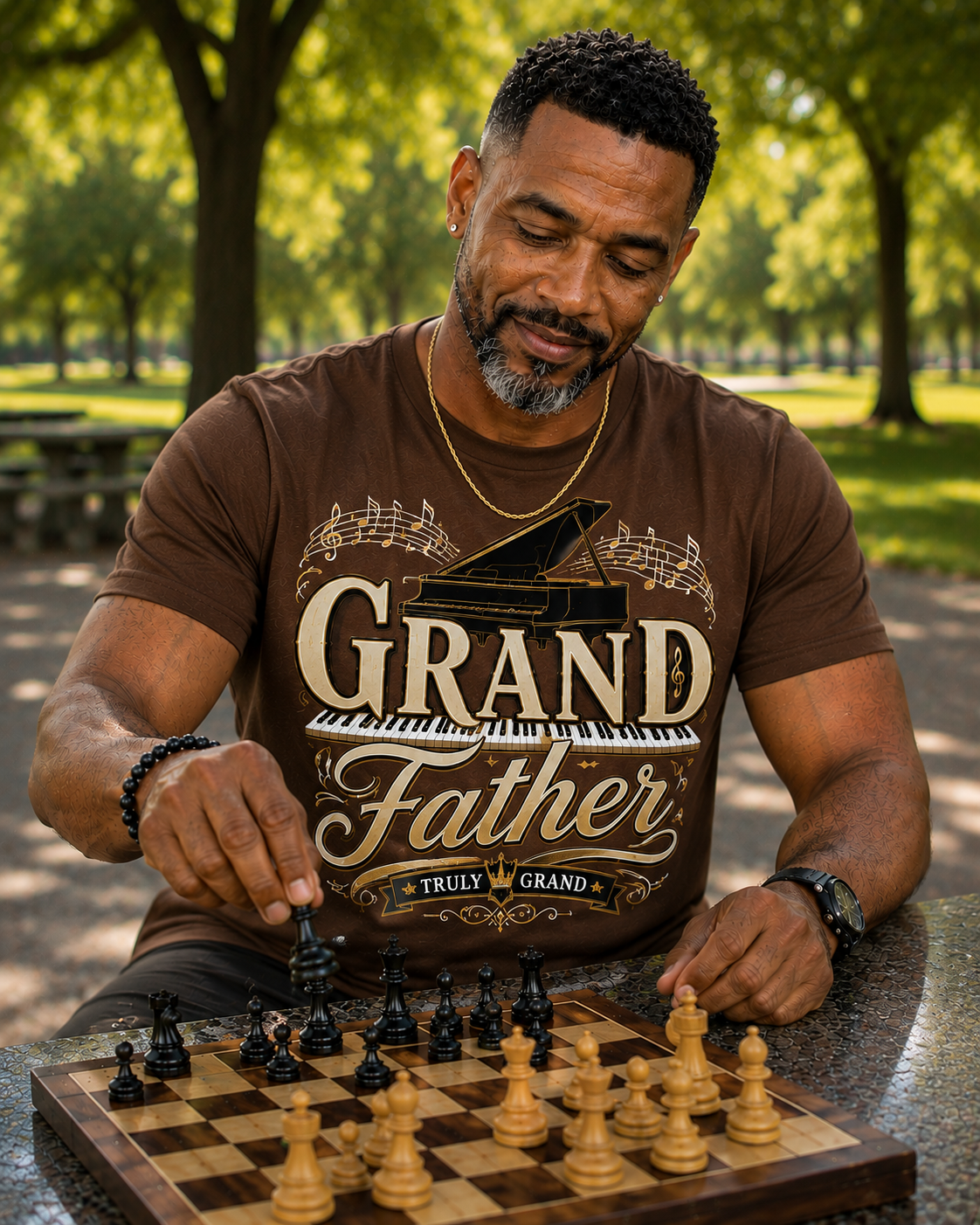 The Grand Father – Truly Grand Piano Legacy Graphic T-Shirt