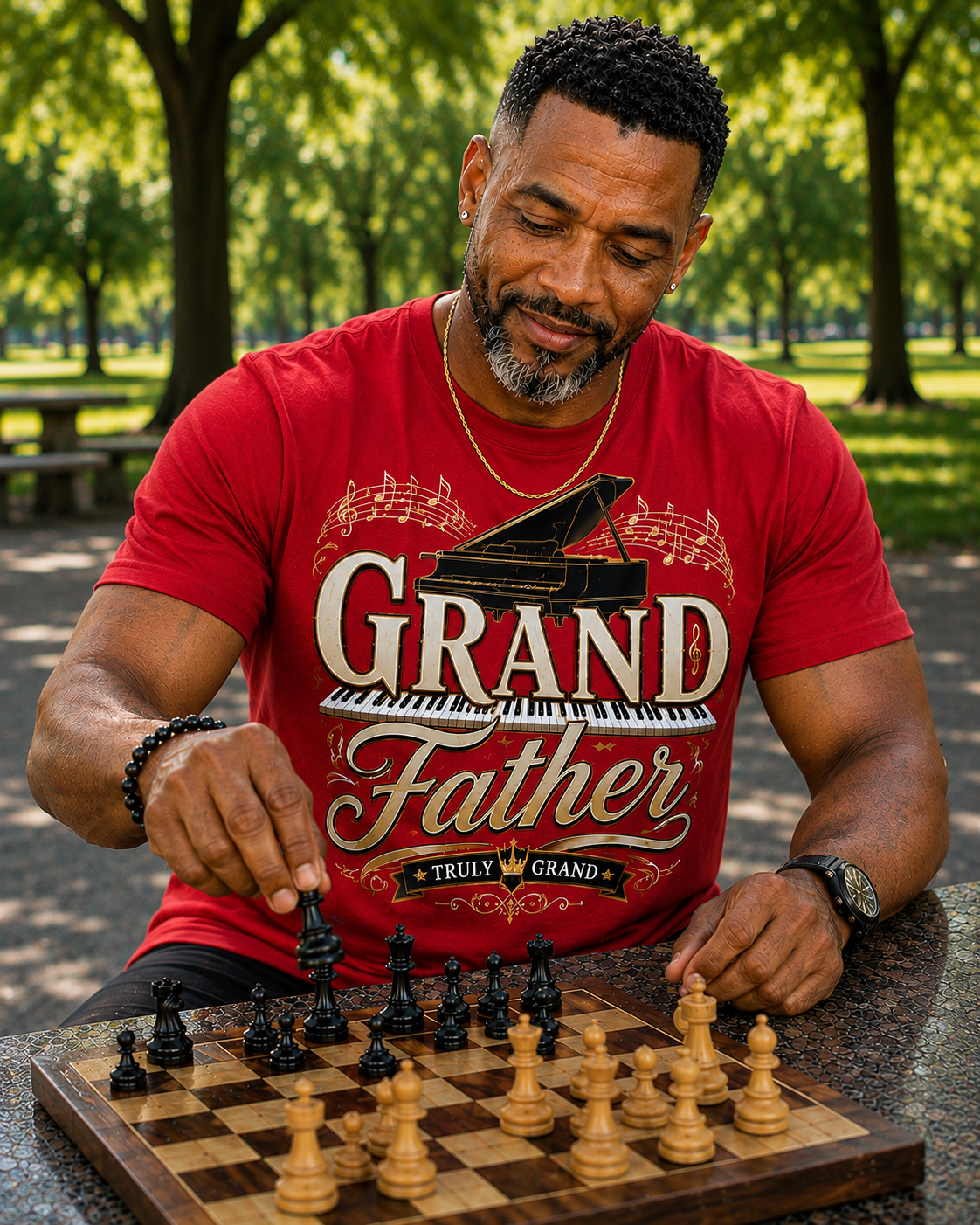 The Grand Father – Truly Grand Piano Legacy Graphic T-Shirt