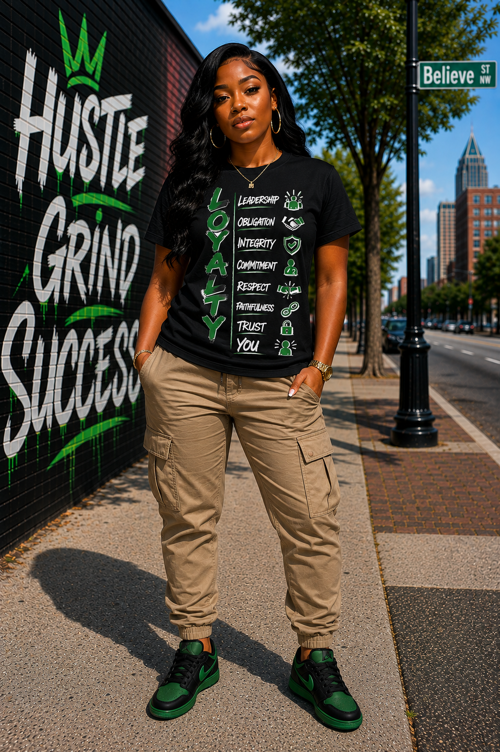Loyalty – Honor, Trust and Respect Streetwear Graphic T-Shirt