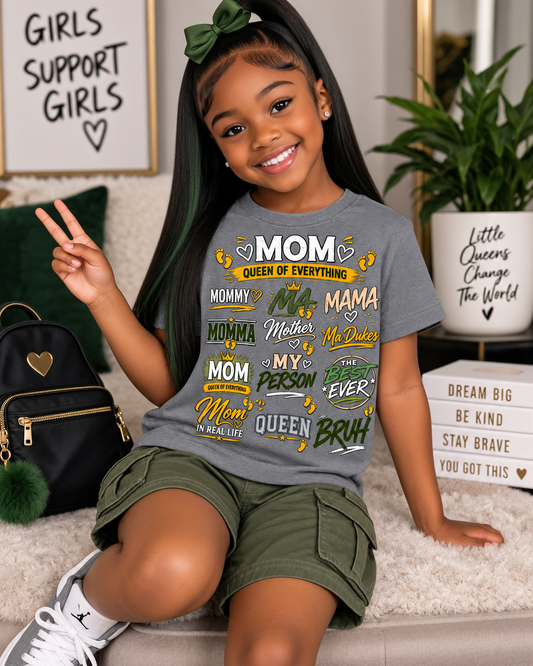 Mom Queen of Everything Youth Graphic T-Shirt – Mommy & Mama Kids