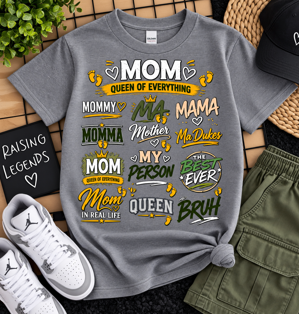 Mom Queen of Everything Youth Graphic T-Shirt – Kids Mom Shirt