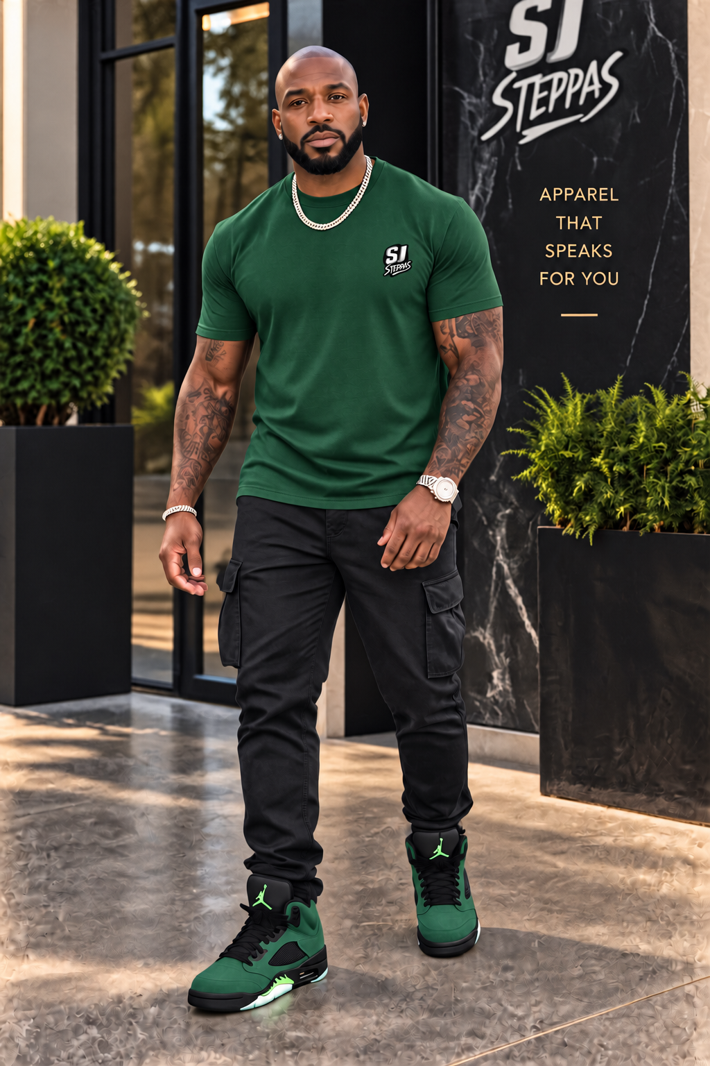 SJ Steppas Left-Chest Logo T-Shirt – Premium Urban Streetwear