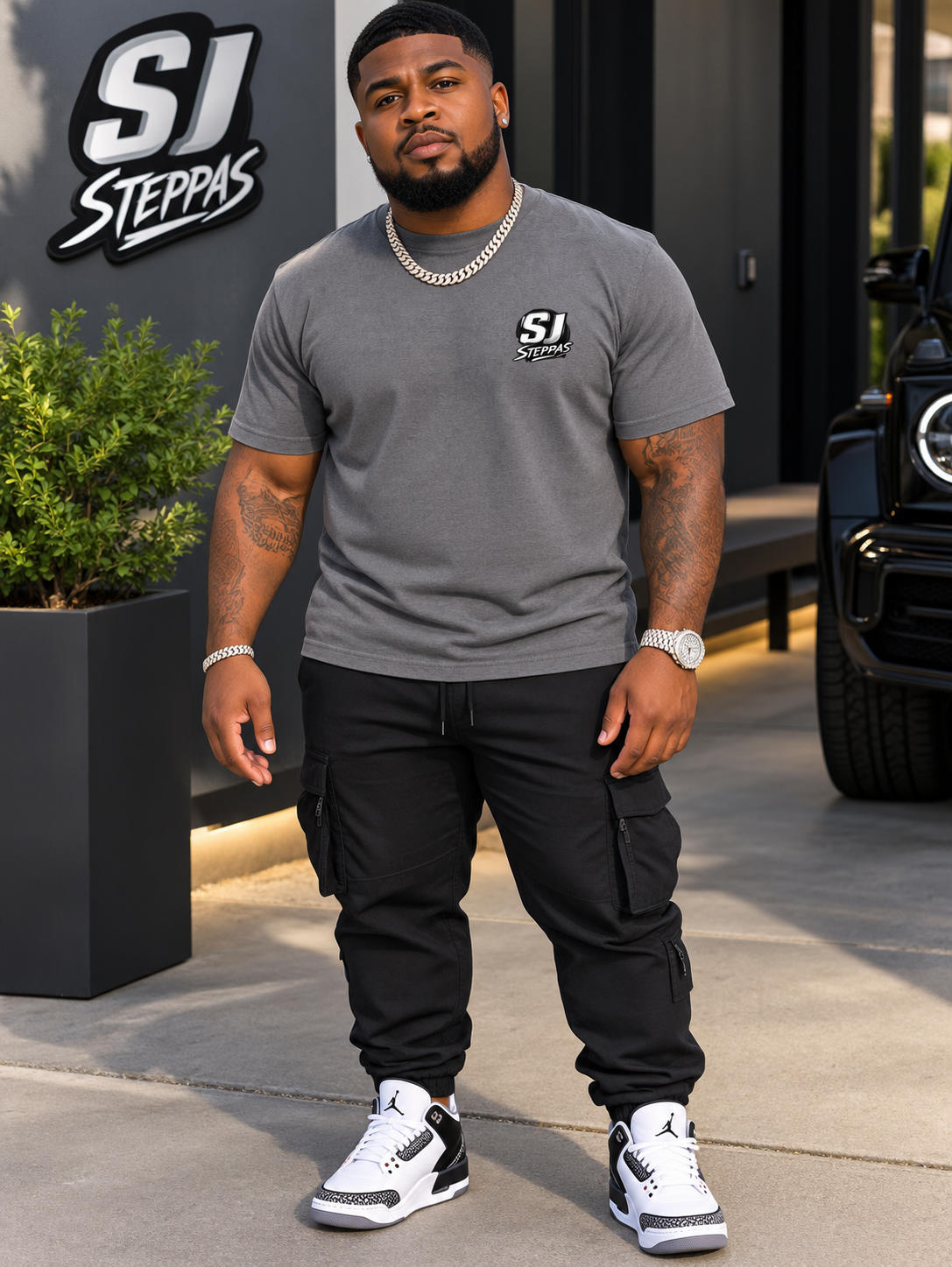 SJ Steppas Left-Chest Logo T-Shirt – Premium Urban Streetwear
