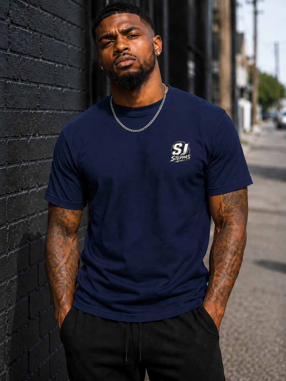 SJ Steppas Left-Chest Logo T-Shirt – Premium Urban Streetwear