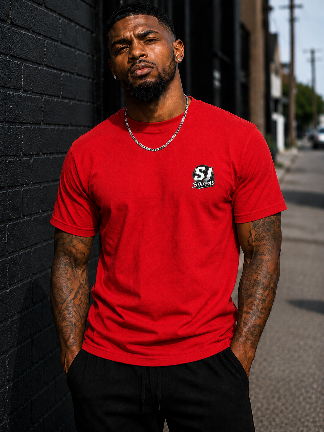 SJ Steppas Left-Chest Logo T-Shirt – Premium Urban Streetwear